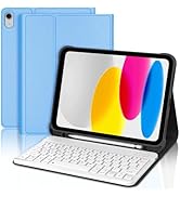 BORIYUAN iPad 10th Generation Case with Keyboard 10.9 inch, Detachable Bluetooth Keyboard, iPad 1...