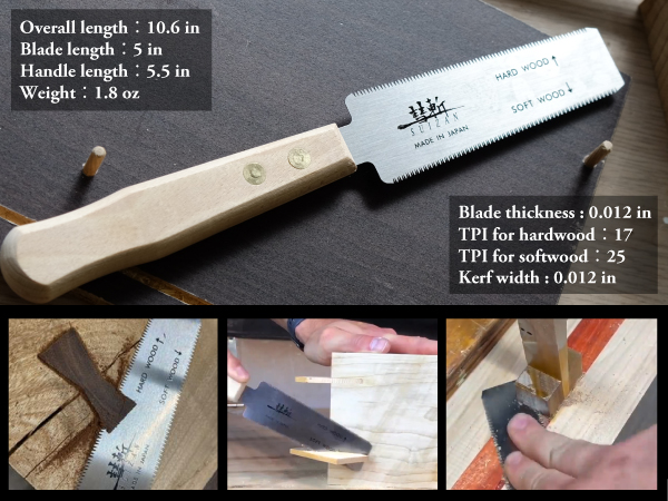 Japanese Flush Cut Saw 5 inch (120mm) Specification