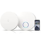 AIDA Lighted Wireless Doorbell, Home Waterproof Doorbell 1,000ft Range, 5 Volume Levels with 58 D...