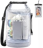 HEETA Waterproof Dry Bag for Women Men, 5L/10L/20L/30L/40L Roll Top Lightweight Dry Storage Bag B...