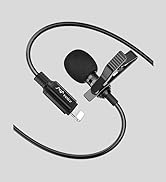 PoP voice Microphone Professional for iPhone Lavalier Lapel Omnidirectional Microphone for iPad, ...
