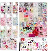 EIiovcnya 4980 Pcs Junk case Charms for Junk Cases, DIY Junk Phone case, Nail Charms, Bling Resin...