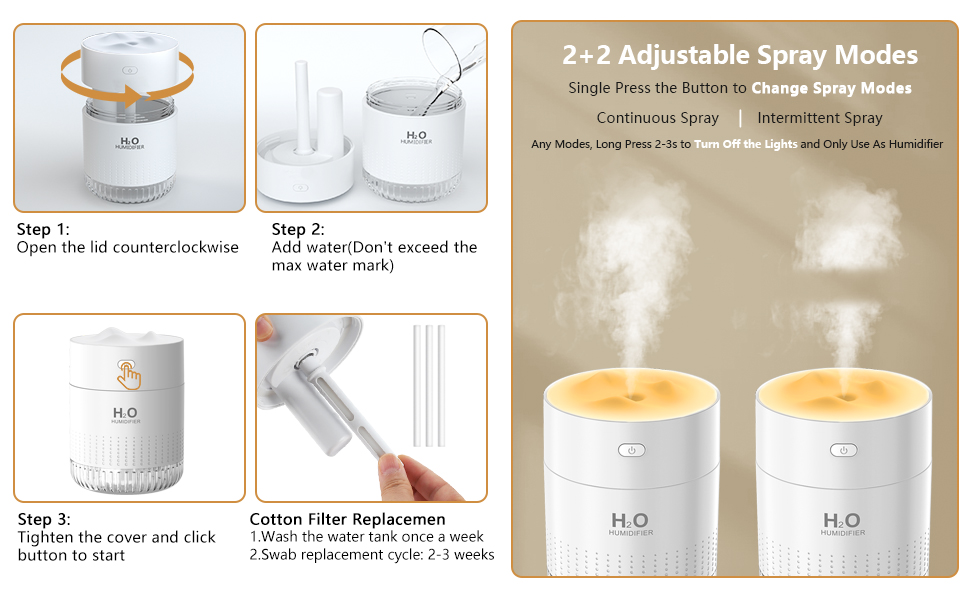 plant humidifier indoor small humidifier mini humidifier for plants desk usb humidifier