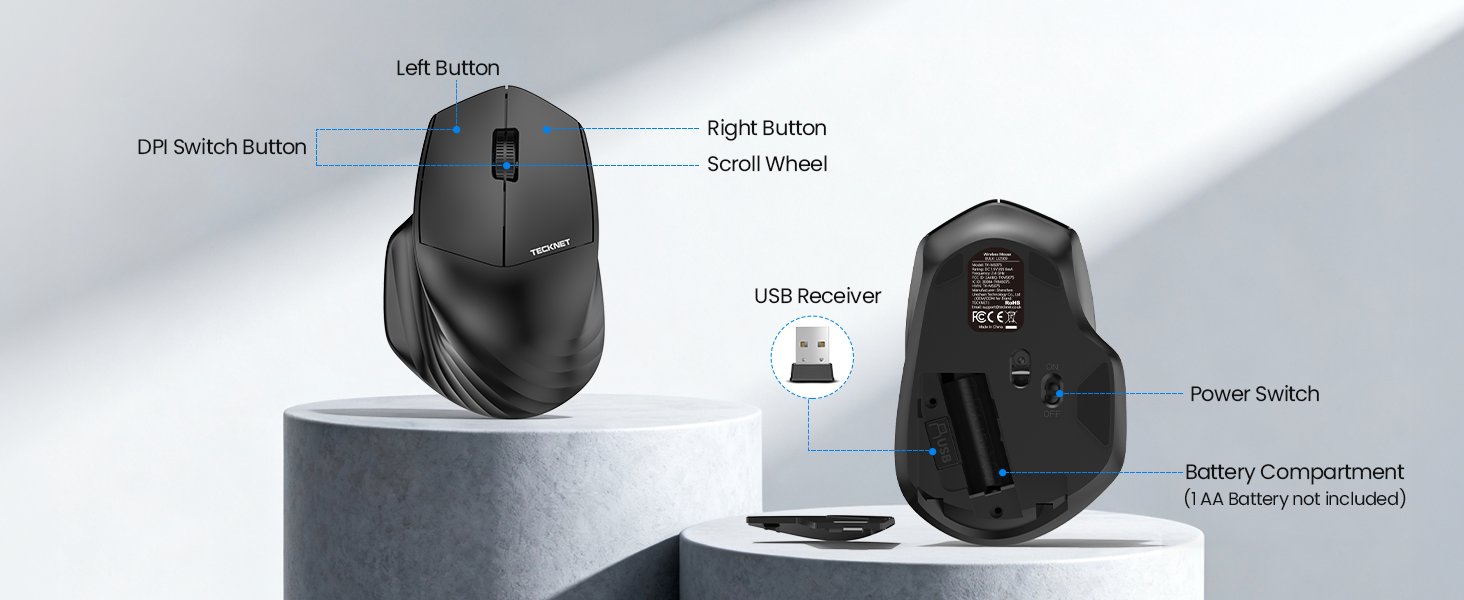 Portable Travel Wireless Mouse