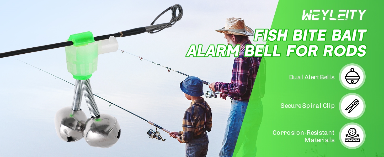 Fish Bite Bait Alarm Bell for Rods
