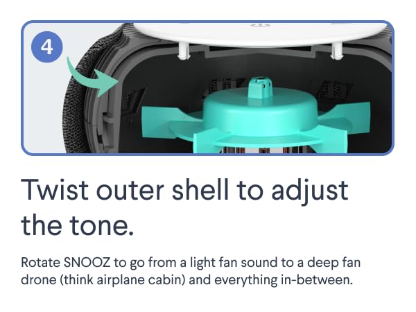 Twist outer shell to adjust the tone.