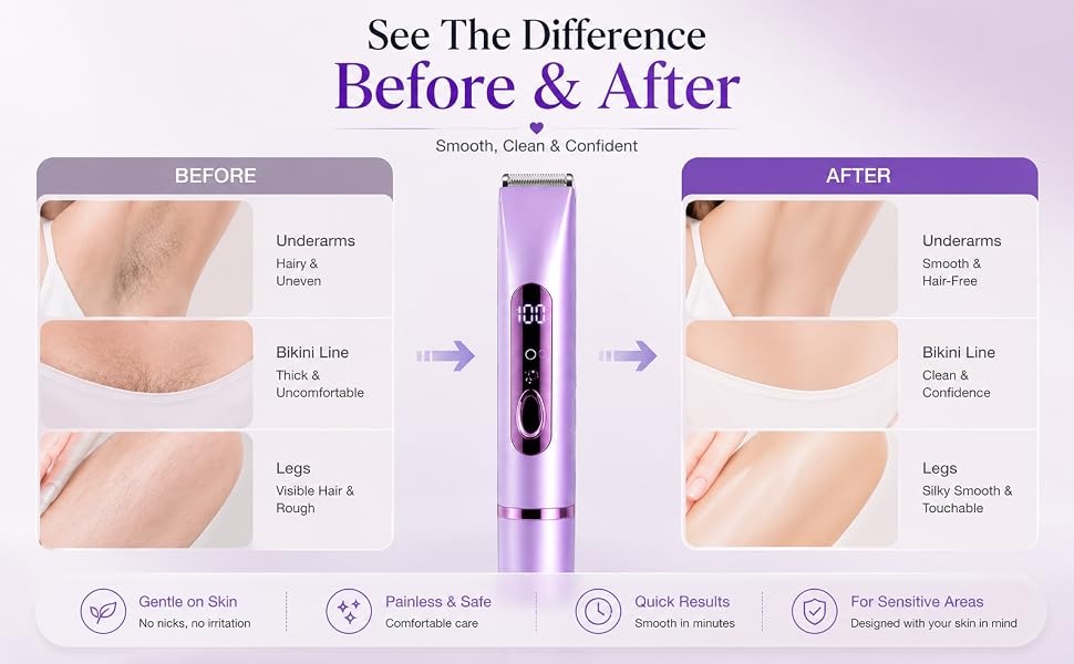 Waterproof Rechargeable Bikini Shaver