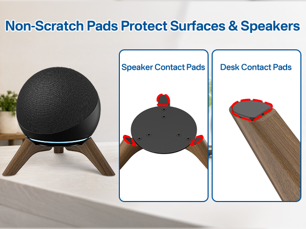 Non-Scratch Pads Protect Surfaces &amp;amp; Speakers