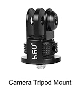 HSU Aluminum Camera Tripod Mount Adapter, 1/4&amp;amp;amp;amp;amp;#34; 20 Camera Mount for GoPro