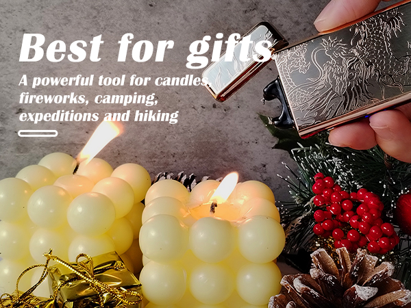 GADATOP Dragon Lighter, Arc Plasma Flame Lighter USB Rechargeable Windproof Electric Lighter Candle