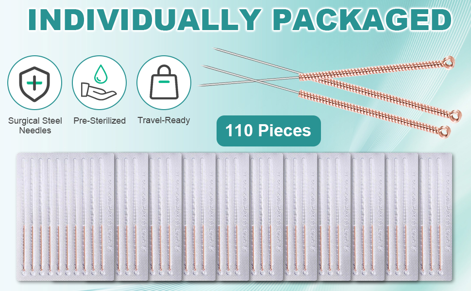 110-piece disposable precision acne needle set — painless, effective blemish and pimple removal