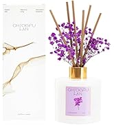Chloefu Lan Lilac Diffuser, 6.7 oz Natural Essential Scented Oil with Diffuser Sticks, Best for B...