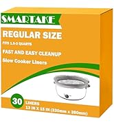 SMARTAKE Slow Cooker Liners, Crock Pot Liners 13"x 15" Crockpot Liners Disposable, Crockpot Bags ...