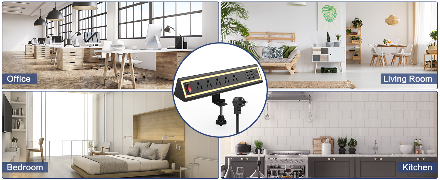 Power Strip?Surge Protector?Charging Station?Desk Clamp?USB Hub?PD Fast Charging