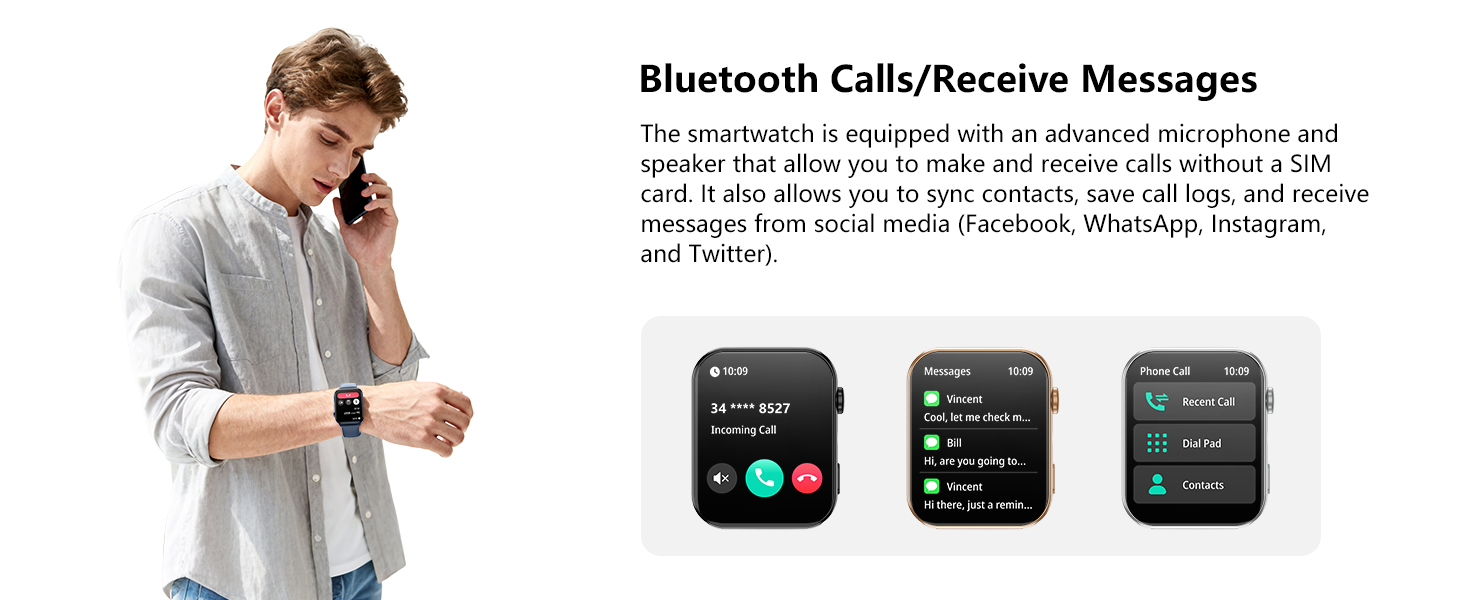 smart watch for men women