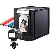 Photo Box,24"/60cm Lightbox, Adjustable Color Temperature & Brightness Light Box Photography, Fol...