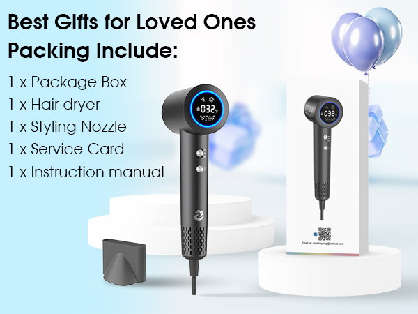 Travel high speed hair dryer 1500W High Speed 110000 RPM Blow Dryer with Plasma Tech