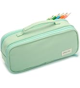 Vocuer Large Big Capacity Aesthetic Preppy Cute Special Pencil Case Organizer Pouch Bag with Hand...