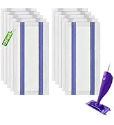 Mop Pad Refills Compatible with WetJet,10 Count Disposable Mop Pads Refills Compatible with Swiff...