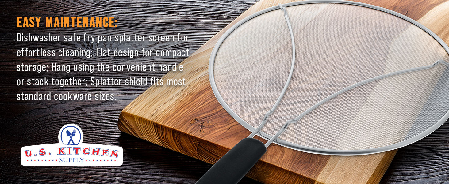 fine filter nonstick protective steam breathable barrier cleanup spatterproof culinary safety tool