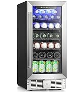 Antarctic Star 115 Can Beverage Refrigerator Cooler, 2.9 Cu.Ft Mini Fridge with Safety Lock, Beve...