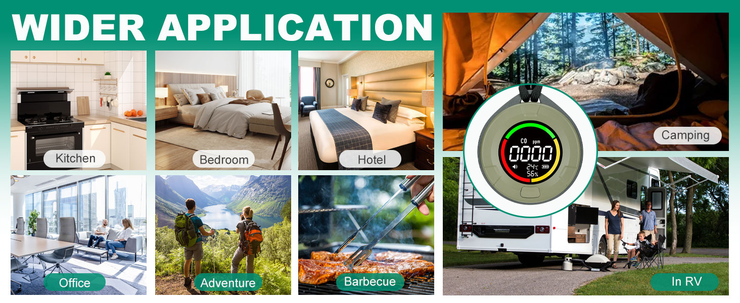 portable carbon monoxide alarm