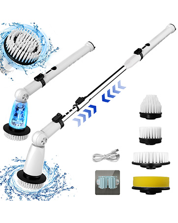 electric spin scrubber brush power brush floor scrubber
