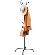 Pipishell Coat Rack with 14 Hooks, Freestanding Coat Rack Stand for Entryway, Hallway, Bedroom, a...