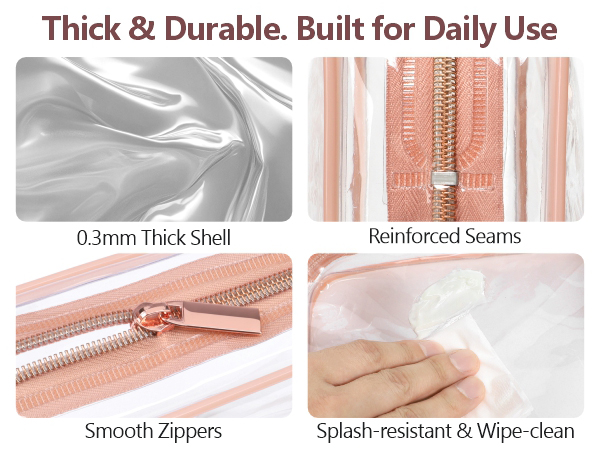 clear makeup bag