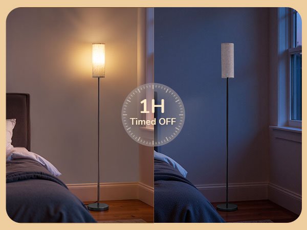 floor lamp with 1h timer