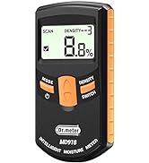 Dr.meter Pinless Wood Moisture Meter, Upgraded Version Inductive Pinless Tools Intelligent Moistu...