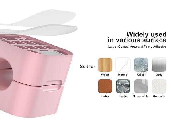 pink cable organizer clips magnetic holder wire management desk cord adhesive clips