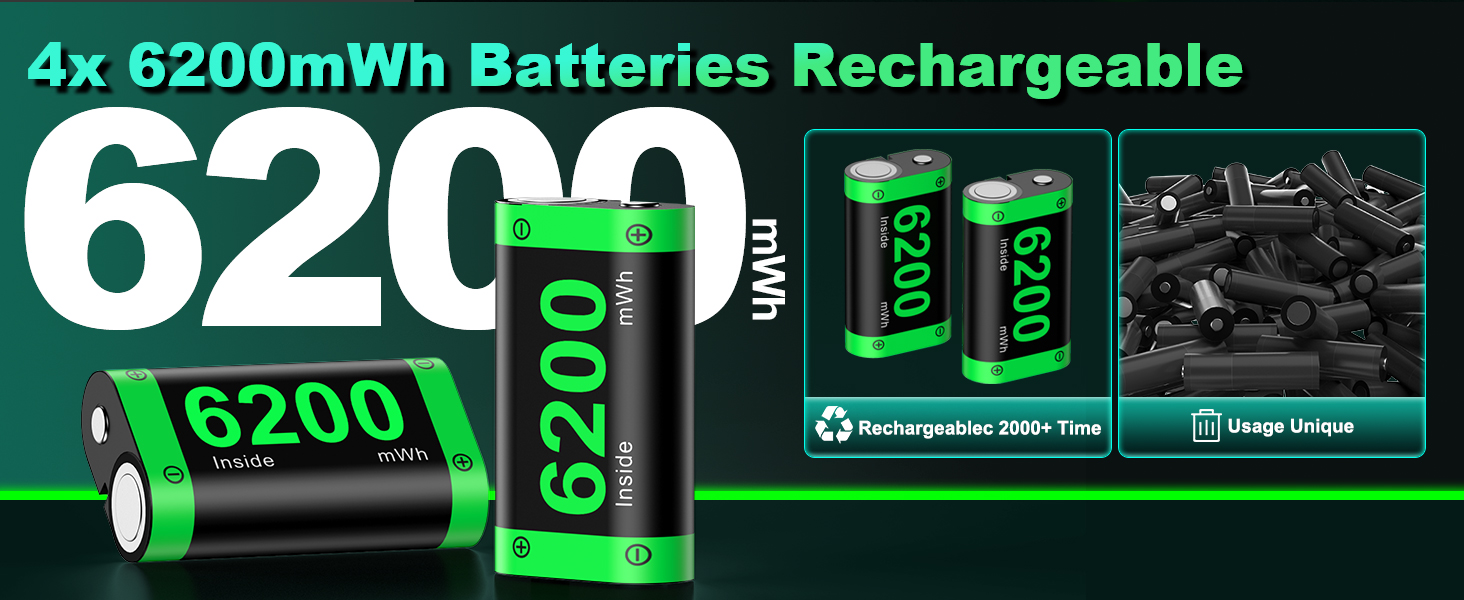 6200mWh Xbox Batteries