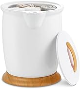 Tangkula Towel Warmer Bucket, Portable Towel Warmer w/Fragrance Holder, Removable Lid, One-Button...