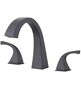 LOCALAND Brass Roman Tub Faucet, Deck Mount 3 Hole Widespread Bathtub Faucet, 2 Handle Tub Filler...