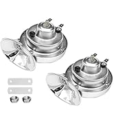 HECENVEI Train Horn for Trucks - 130 DB Super Loud Boat Horn Marine, 12V Waterproof Electric Snai...