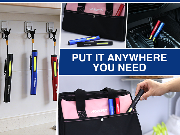 WORKPRO RECHARGEABLE PENLIGHT