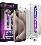 CHRYSHA 2 Pack Matte Screen Protector for iPhone 16 Pro Max, 9H Tempered Glass, Full Coverage, An...