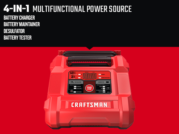 Upgraded CRAFTSMAN CMXCESM258 12A Automotive Battery Charger