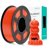 SUNLU Fluorescent PLA 3D Printer Filament, PLA Filament 1.75mm, Brighter Color for Halloween Deco...