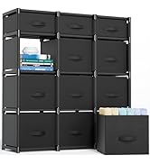 Mavivegue 12 Cube Storage Organizer, Closet Organizers and Storage, Cube Storage Shelf, Easy to A...