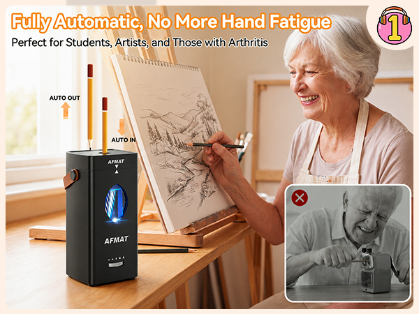 fully automatic pencil sharpener