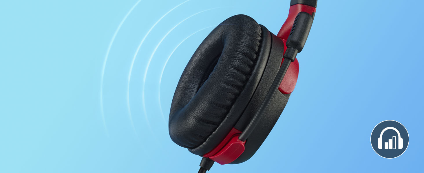 Volume level below 85dB