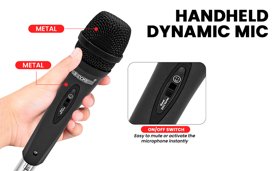 microphone for singing, wired microphone, dynamic microphone, mic, singing microphone