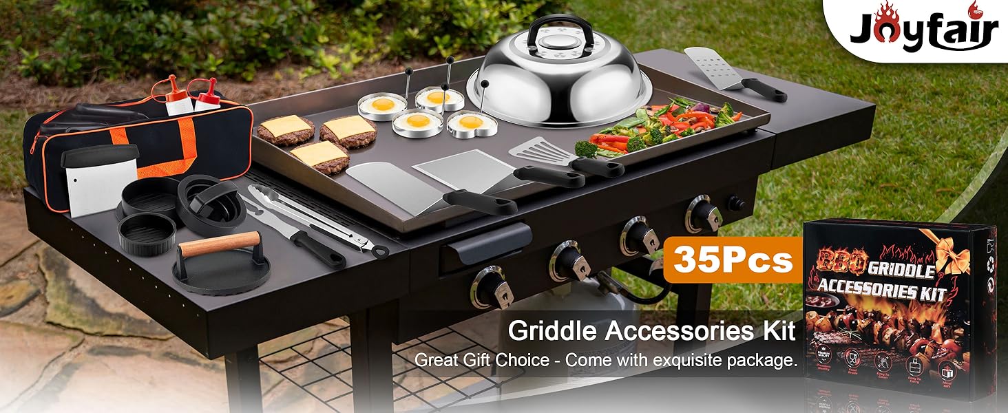 griddle accessories kit for blackstone b flattop spatula smash burger press 35Pcs basting cover