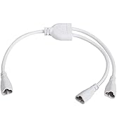 SinLoon T5 T8 LED Splitter Cable 3Pins LED Wire Connector 2 Way Splitter Extension Cord for Ceili...