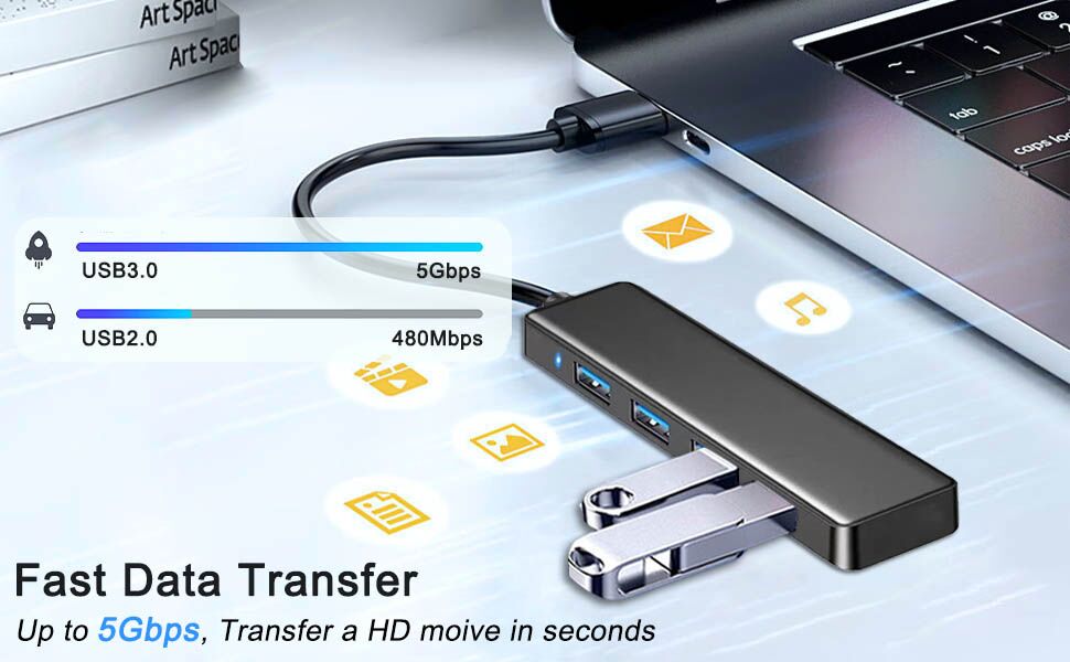 usb 3.0 hub for laptop pc usb splitter usb extender
