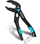 DURATECH 4-Inch Mini Water Pump Pliers, Mini Adjustable Groove Joint Pliers | V-Jaw Grips, Quick ...