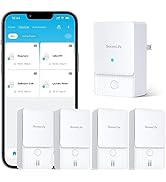 GoveeLife WiFi Water Ieak Detector 2 for Home, Smart Water Ieak Sensor 4 Pack with 100dB Adjustab...