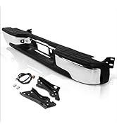 Compatible with Chevy Silverado/GMC Sierra 99-07 Direct Replacement Rear Step Bumper Chrome